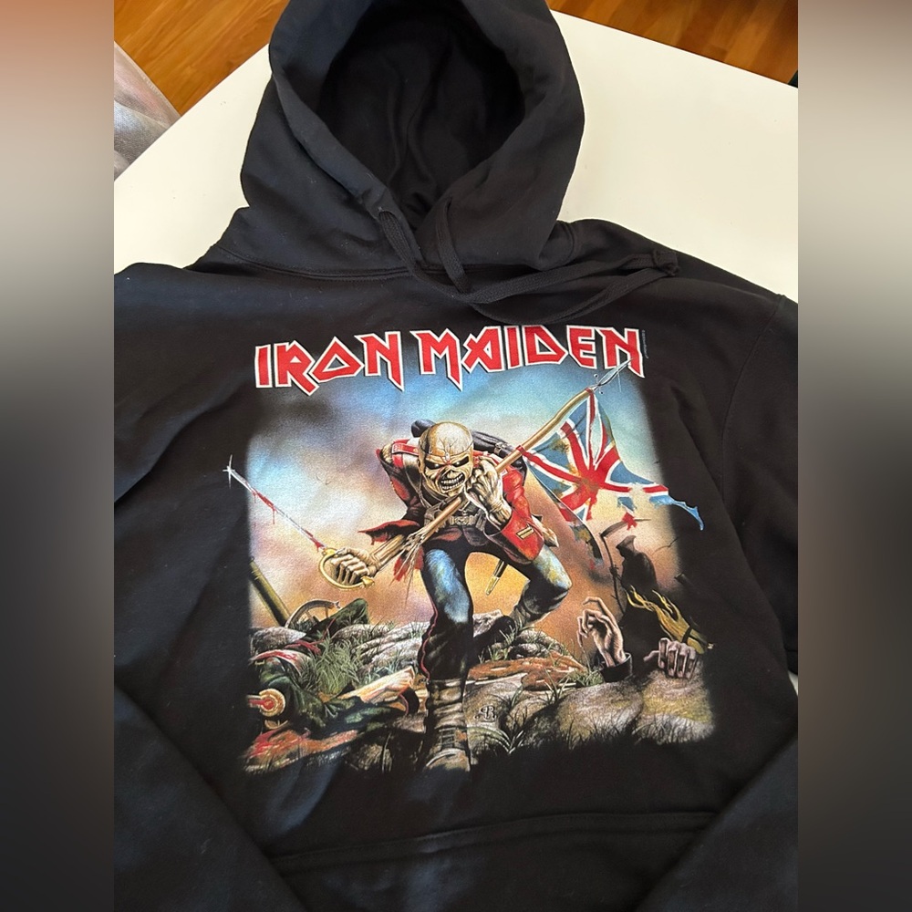 Iron Maiden The Trooper Black Hoodie Sweatshirt